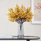 20 Pcs Artificial Outdoor Mums Flowers UV Resistant Fake Fall Plants Orange Faux Shrubs for Porch, Garden, Patio, Window Box, Home Outdoor and Indoor Decor